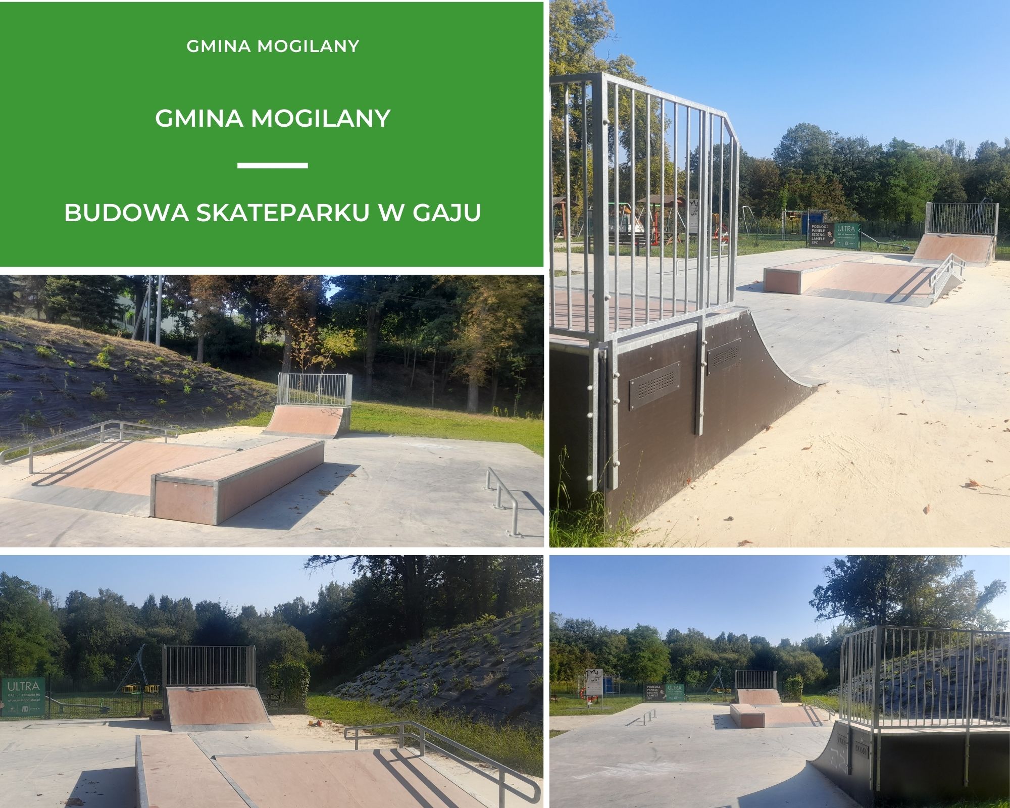 Gmina Mogilany skatepark w Gaju