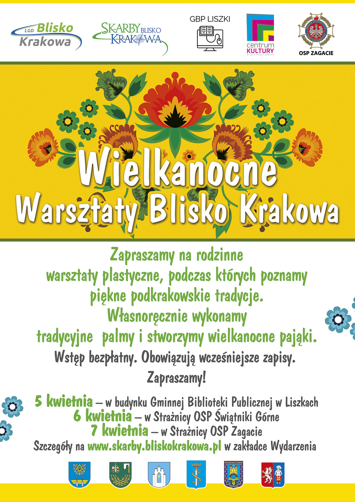 plakat wielkanocne warsztaty